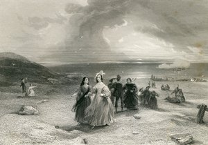 Die Königin in Burlington, von R. Wallis, 1844 von English School