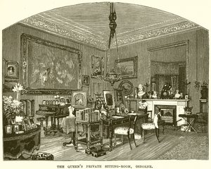 Das private Wohnzimmer der Königin, Osborne von English School