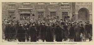 Die jüngste Ermordung eines Dubliner Detektivs, Sergeant Danvers wird am Trinity College, Dublin, gefeiert von English School