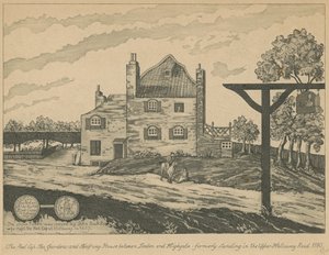 Die Red Cap Teegärten und das Haltehaus zwischen London und Highgate von English School