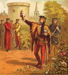 Die roten und weißen Rosen von English School