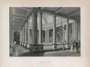 Der Reform Club, die Korridore des Salons von English School