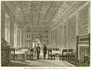 Der Erfrischungsraum des House of Lords