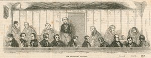 Die Reportergalerie im House of Commons, Westminster, London von English School