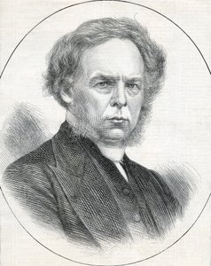 Der Reverend G. T. Perks, Präsident der Wesleyan Methodist Conference, 1873 von English School