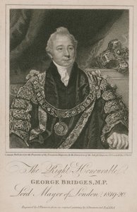 Der ehrenwerte George Bridges, Lord Mayor von London 1819-20 von English School