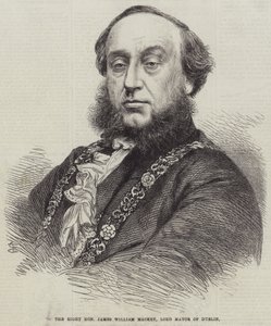 Der hochwürdige James William Mackey, Lord Mayor von Dublin (Stich)