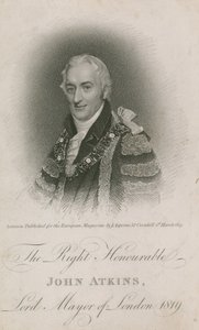 Der ehrenwerte John Atkins, Lord Mayor von London 1819 von English School