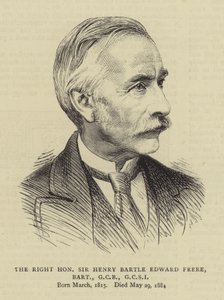Der Hochwürdige Sir Henry Bartle Edward Frere, Baronet, GCB, GCSI von English School