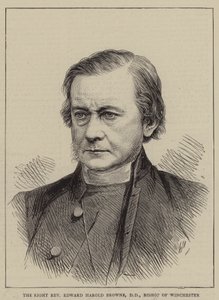 Der rechte ehrwürdige Edward Harold Browne, DD, Bischof von Winchester (Gravur) von English School