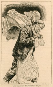 Die Royal Academy, London; Lord Salisbury transportiert - vor Freude von English School