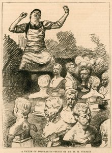 Die Royal Academy, London: Vorbereitung zur Eröffnung; Ein Opfer der Popularität - Büsten von Mr. H. M. Stanley von English School