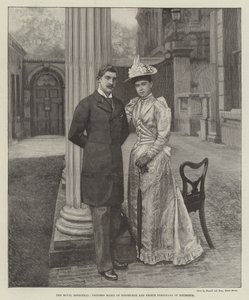 Die königliche Verlobung, Prinzessin Marie von Edinburgh und Prinz Ferdinand von Rumänien von English School