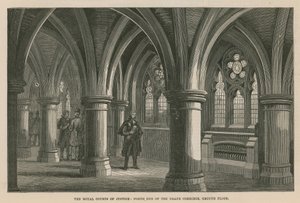 Die Royal Courts of Justice: Nordende des großen Korridors, Erdgeschoss von English School