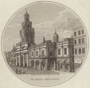 Die Royal Exchange in der City of London von English School