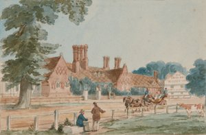 Die königlichen Stallungen, ca. 1865 von English School