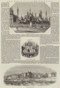 Der Königliche Pavillon, Brighton (Stich) von English School