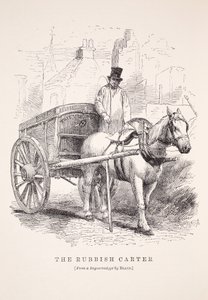 Der Müllkutscher, nach dem Daguerreotypie von Richard Beard, Illustration aus London Labour and London Poor von Henry Mayhew, veröffentlicht 1862