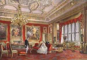 Der Rubens-Raum, Windsor Castle, aus Ein Gedenkbuch zur Hochzeit von Edward VII. und Alexandra von Dänemark, veröffentlicht 1864 von English School