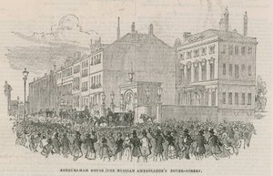 Das Haus des russischen Botschafters; Ashburnham House, Dover Street, London von English School