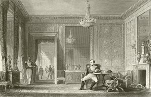 Der Salon der Abdankung, Fontainebleau von English School