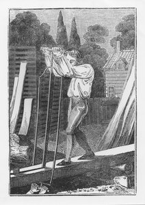 Der Säger, aus The Young Tradesman or Book of English Trades, 1839 von English School