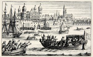 Die sieben Bischöfe auf dem Weg zum Tower, April 1688