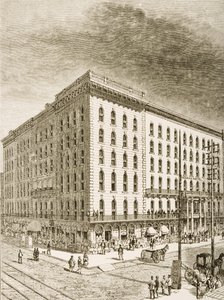 Das Sherman Hotel, Chicago, ca. 1870, aus 