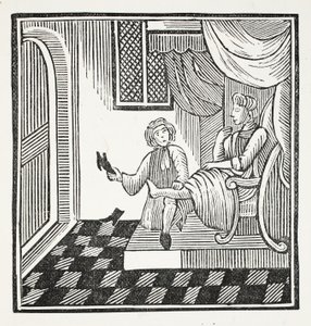 Der Ruhm des Schusters, Illustration aus Chap-books des achtzehnten Jahrhunderts von John Ashton, veröffentlicht 1882 von English School