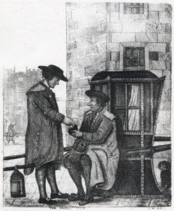 Der soziale Kneifer, Druck von William Kay, 1784-1813 von English School