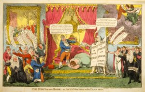 Der Geist des Buches oder Vorahnung des Jahres 1813 von English School