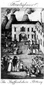 Die Staffordshire-Töpferei, 1827 von English School