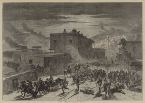 Die Erstürmung von Kars (Gravur) von English School