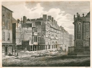 The Strand, London, vor seiner Verbesserung im Jahr 1810 von English School