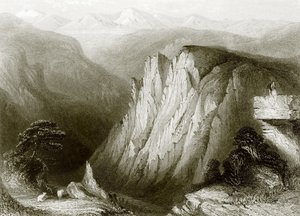 Die Klippe des Studenten, Harzgebirge von English School