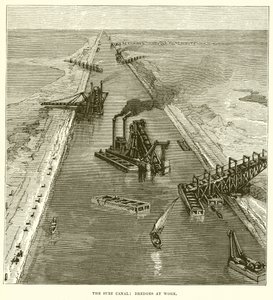 Der Suezkanal: Baggerarbeiten von English School