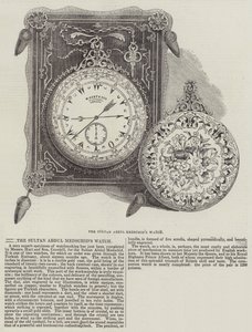 Die Uhr des Sultans Abdul Medschid von English School