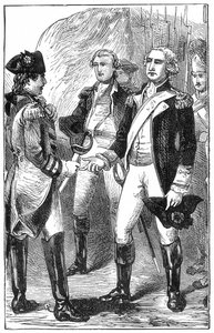 Die Kapitulation von Cornwallis, aus Die Geschichte Frankreichs, von Emile de Bonnechose, veröffentlicht von Ward, Lock und Co, London
