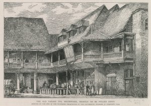 Das Tabard Inn, Southwark von English School