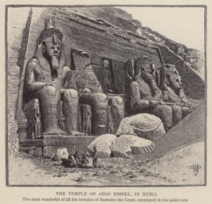 Der Tempel von Abu Simbel in Nubien von English School
