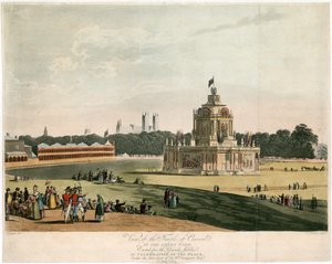 Der Tempel der Eintracht, geschaffen für den Frieden von 1814 von English School