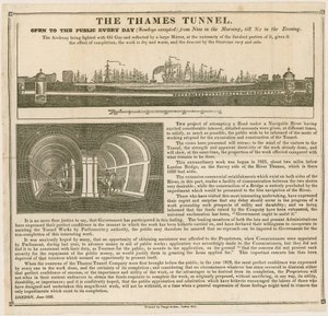 Der Thames-Tunnel, täglich für die Öffentlichkeit zugänglich von English School