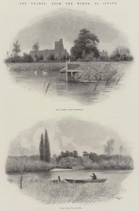 Die Themse, vom Tower bis Iffley (Lithografie) von English School
