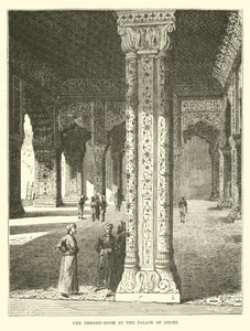 Der Thronsaal im Palast von Delhi von English School