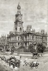Das Rathaus, Sydney, ca. 1880, aus 