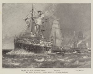 Die Unruhen in Nicaragua, Admiral Stephensons Geschwader in Corinto von English School