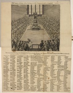 Die wahre Art des Sitzens des Parlaments des Commonwealth von England usw. Zusammen mit einem perfekten Katalog ihrer Namen und für welche Orte sie dienen von English School