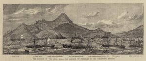 Der Taifun in den chinesischen Meeren, der Hafen von Nagasaki am folgenden Morgen