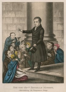 Theobald Mathew verabreicht das Abstinenzgelübde