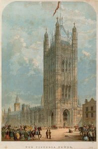 Der Victoria Tower, Westminster, London von English School
